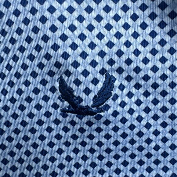 Byron Nelson Golf Polo S | DriWay Moisture-Wick | Blue Print Shirt - Picture 12 of 12